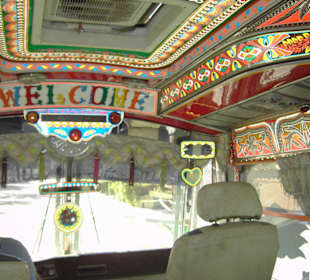 Shuttlebus von innen