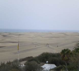 Ausblick auf die Dünen von Playa de Ingles