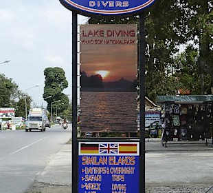 Wetzoneschild an der Straße 