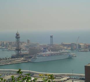 Von Montjuic der fantastische Ausblick