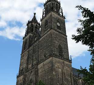 Unterwegs in der Altstadt von Magdeburg