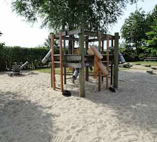 Der Wasserspielplatz im Park der Gärten