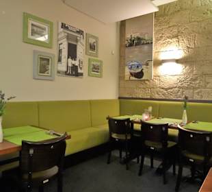 In den Gasträumen des Restaurants Pizzeria Gargano