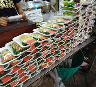 Flower Markt BKK, viele Blumen