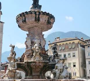 Der Neptunbrunnen, ein Wahrzeichen von Trient