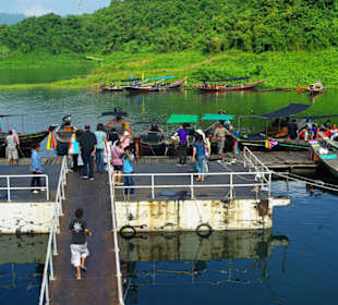 Anlegestelle am Stausee