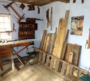 In der Schreinerwerkstatt des Freilichtmuseums