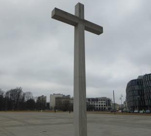 Józef Piłsudski Platz mit „Papstkreuz“