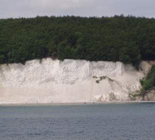 Sicht auf Kreidefelsen