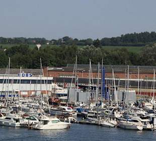 Yachtgelände an der Trave