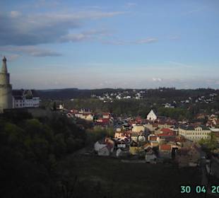 Der wunderschöne Ausblick auf Weida