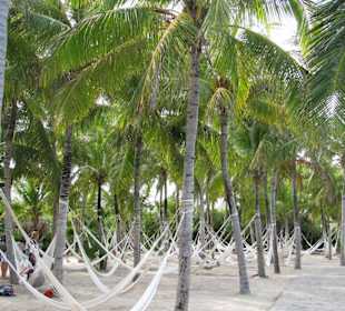 Entspannung nach dem Schnorcheln in Xel-Ha