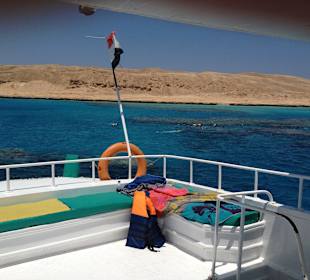 Nearly the whole boat for myself in August 