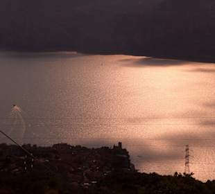 Der Gardasee in der Abendsonne