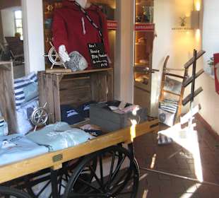 Blick ins Geschäft unten in der Mühle