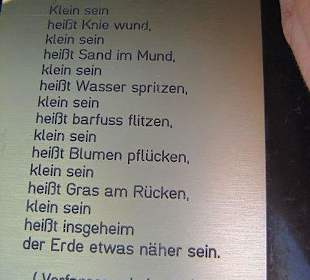 Spruch für die Besucher