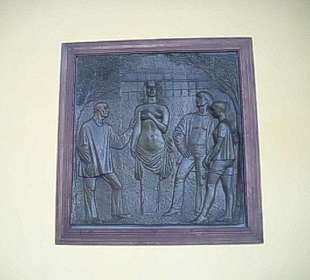 Wandrelief in der Wandelhalle