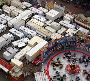 Blick auf den Freimarkt aus dem Riesenrad