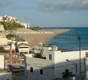 Panoramablick von Morro Jable Richtung Jandia.