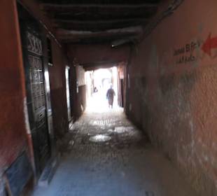 Unterwegs in der Altstadt von Marrakesch