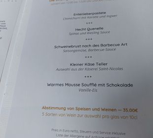 Abendmenu