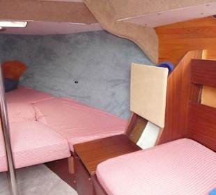 In unserem Segelboot am Bodensee