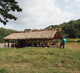 Das Flußboot holt uns ab