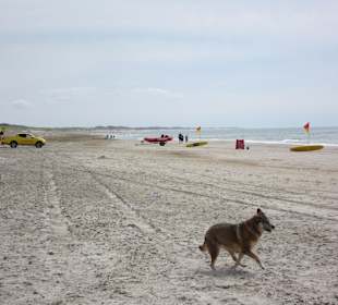 Strand von Hvide Sande mit Rettungsschwimmerturm
