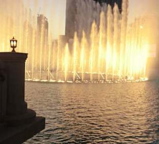 Lichtshow am Burj Khalifa