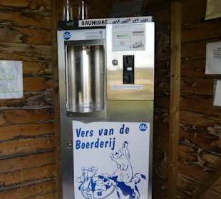 Pause mit Milchautomat