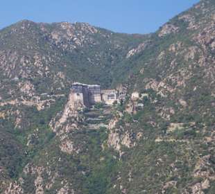 Eines der Kloster von Athos