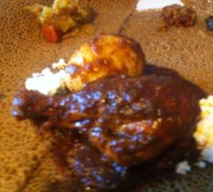 Huhn und Süßkartoffel