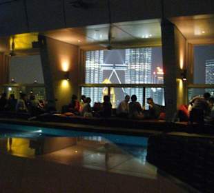 Loungige Bar mit Panoramablick