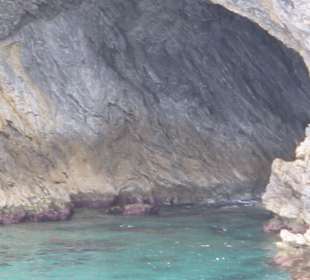 Hier haben wir gebadet 