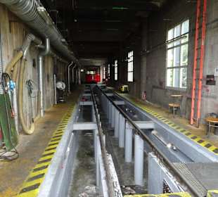 Im Depot der Zahnradbahn Montenvers