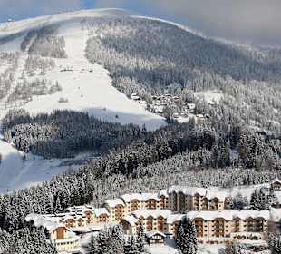 Almresort im Skigebiet Gerlitzen Alpe (1.911 m)