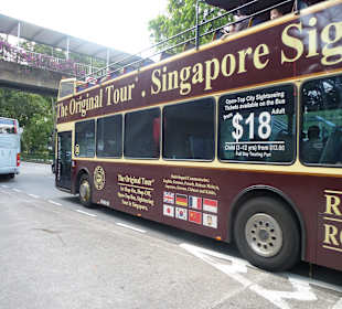 Unterwegs in Singapur mit dem Hop and Hop Bus