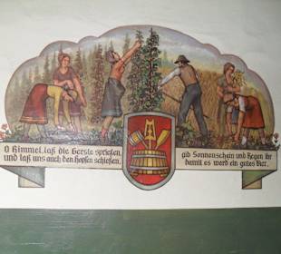 Wandbild in Eingangsbereich