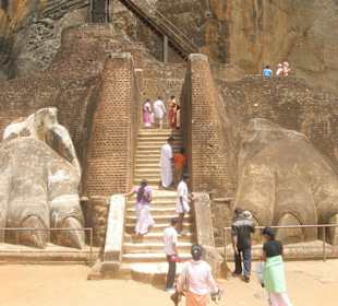 Sigirya, wejście na górę