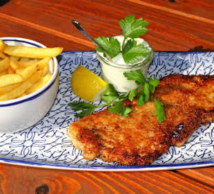Knusperschnitzel im Paulaner´s an der Schlachte
