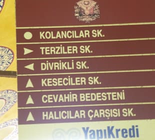 Alles gut ausgeschildert