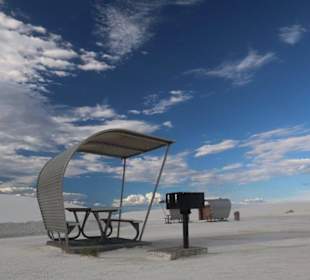 White Sands NM - viele PickNick/Grill Möglichkeite