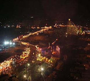 Blick vom Riesenrad auf den Dom