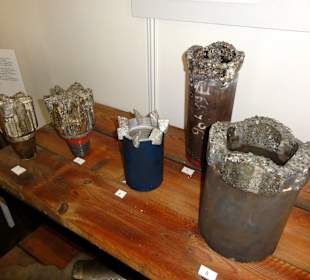 Verschlissene Bohrköpfe