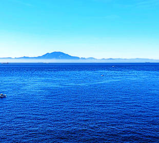 Blick auf die Küste von Marokko