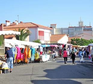 Impressionen vom Wochenmarkt Saint-Cyprien-Plage