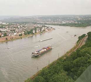 super Aussicht mitten auf dem Rhein