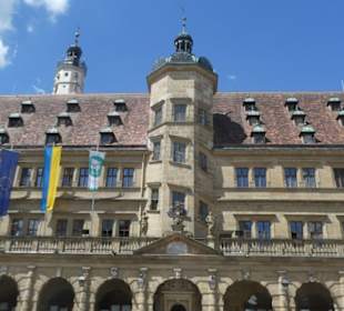 Blick zum Renaissance-Teil vom Rathaus