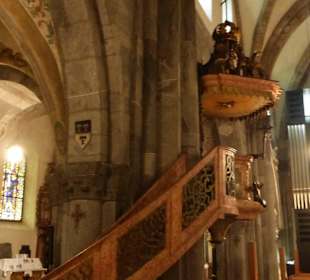 Kanzel in der  Kathedrale St. Mariä Himmelfahrt