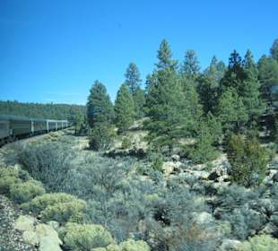 Zugfahrt von Williams zum Grand Canyon